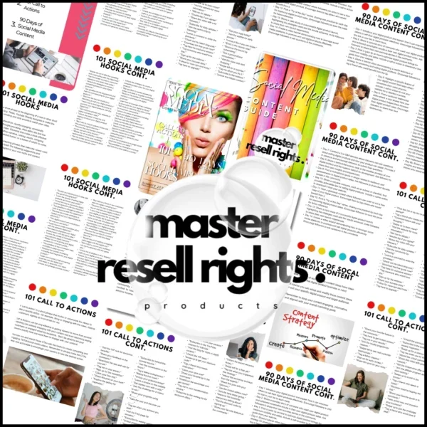 Social Media Content Guide eBook with Master Resell Rights