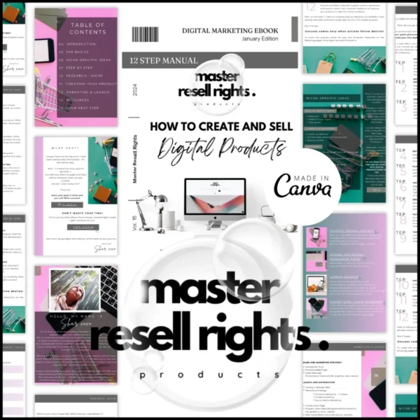 Create and Sell Digital Products eBook with Master Resell Rights