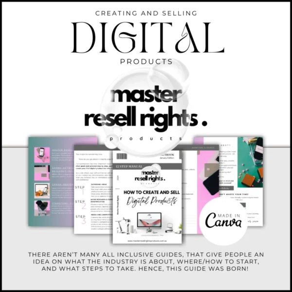 Create and Sell Digital Products eBook with Master Resell Rights