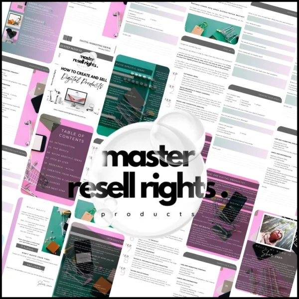 Create and Sell Digital Products eBook with Master Resell Rights