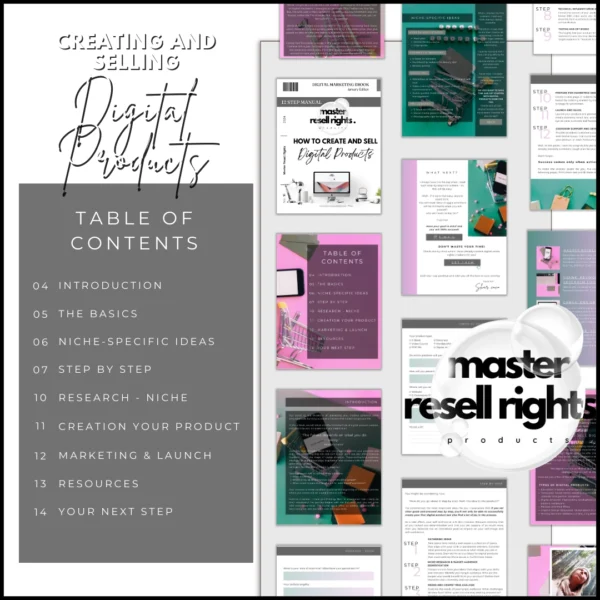 Create and Sell Digital Products eBook with Master Resell Rights