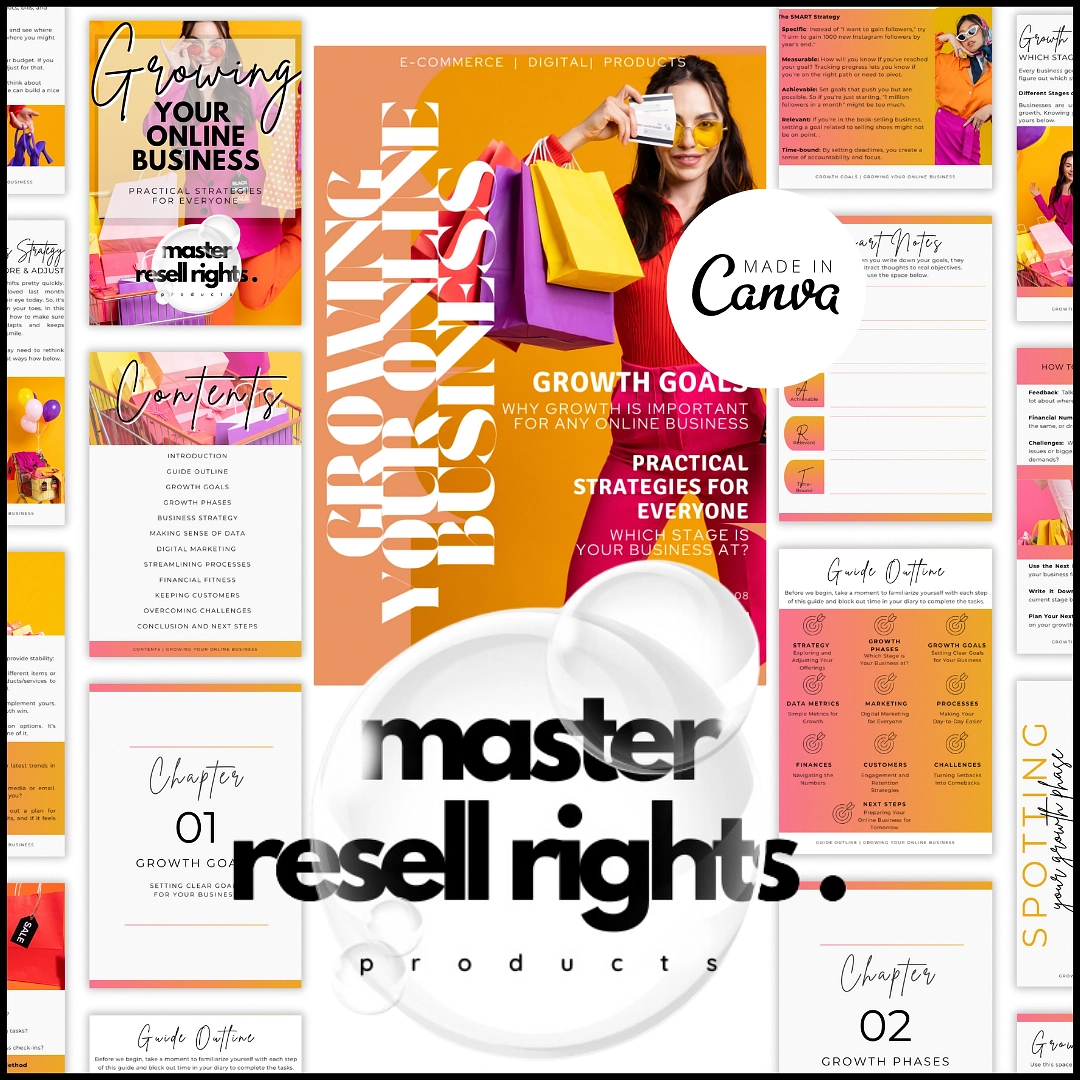 Growing Your Online Business Guide with Master Resell Rights