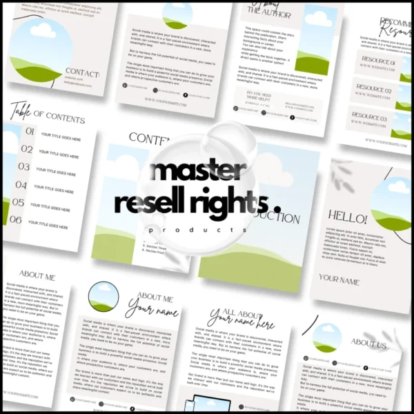 78 Page Course Creator eBook Template with Master Resell Rights