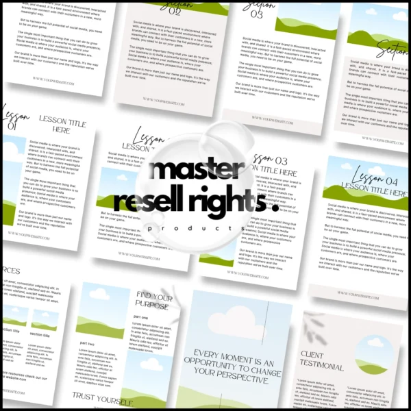 78 Page Course Creator eBook Template with Master Resell Rights