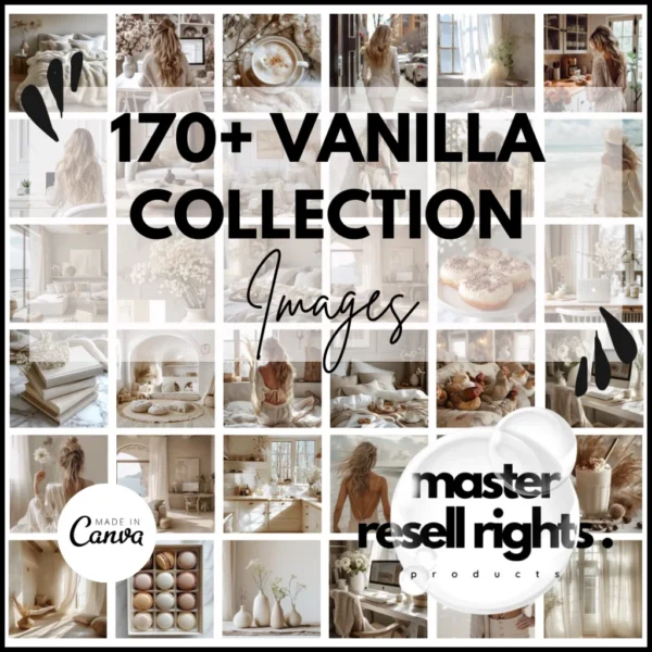 170+ Faceless Vanilla Collection Images with Master Resell Rights