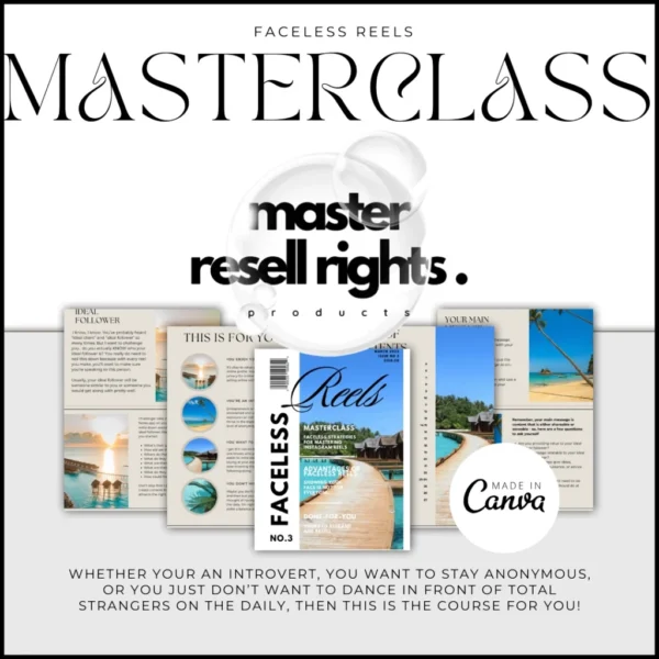 Faceless Reels Masterclass with Master Resell Rights