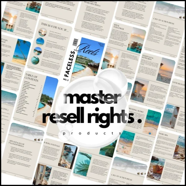 Faceless Reels Masterclass with Master Resell Rights