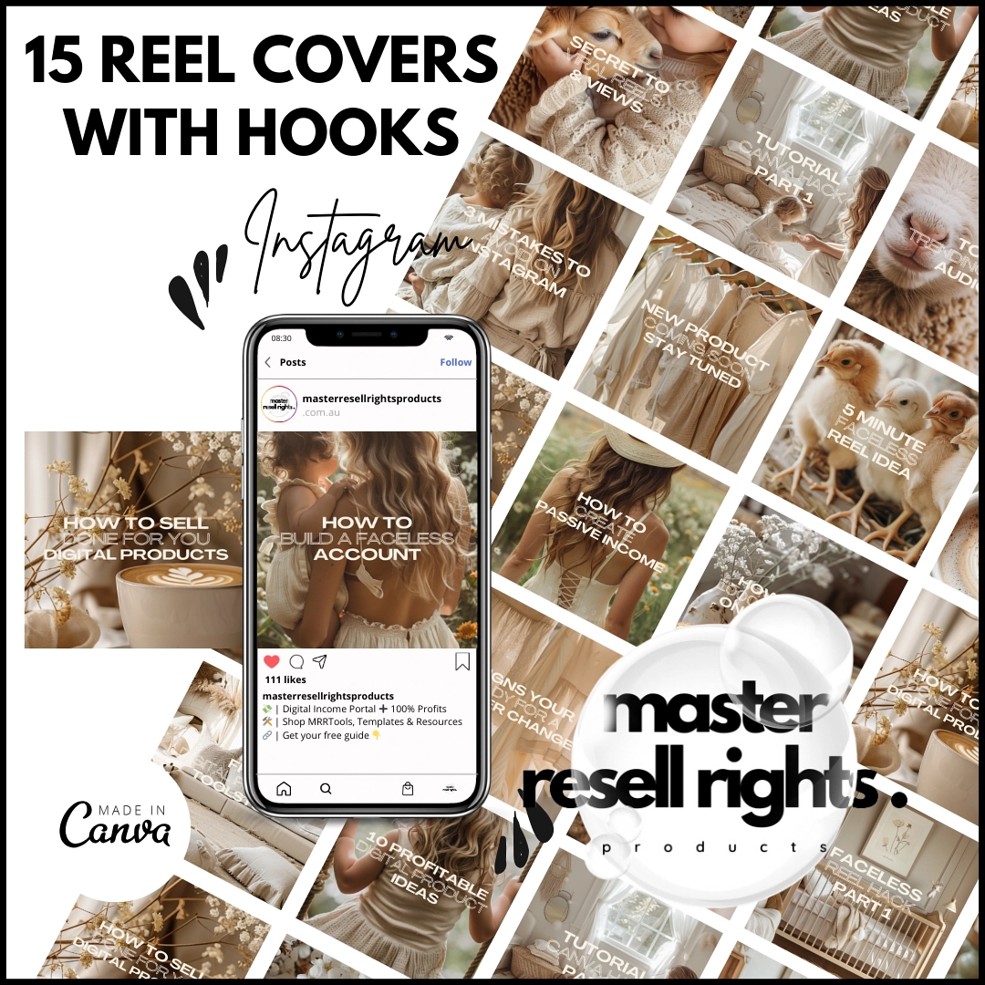 15 Motherhood Theme Reel Covers with Master Resell Rights